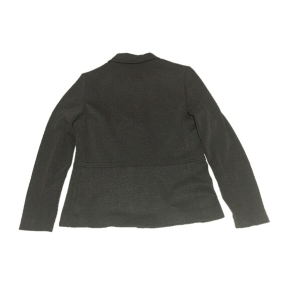 ✨️4 For $20✨️ jacket Womens Small petite gray 3 button jersey knit Career Preppy - Picture 2 of 6
